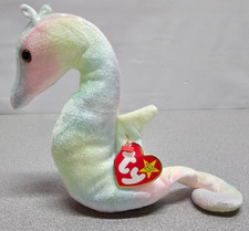 Ty Beanie Baby Neon The Seahorse  DOB April 1, 1999  w/ Tags