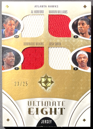 ( /25 ) Atlanta Hawks 2008-09 UD Ultimate Collection Eight Jersey /25 Dominique - Picture 1 of 3