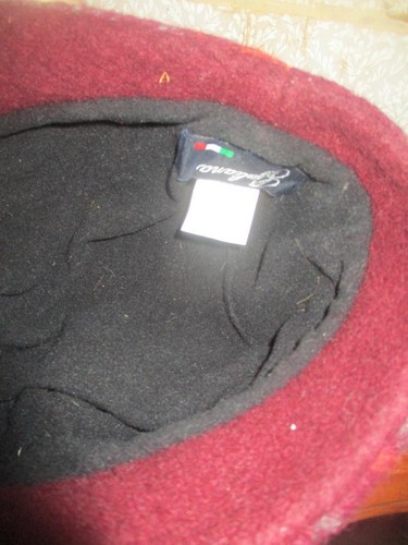 Giuliana Women's Wool/Polyester Hat Dome Patchwork Made In Italy - Picture 5 of 8