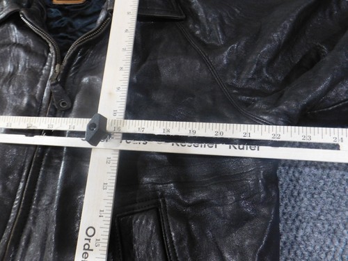 giacca pelle orsetto dorato uomo 38 marrone vintage aviatore bomber retrò zip - Foto 8 di 18