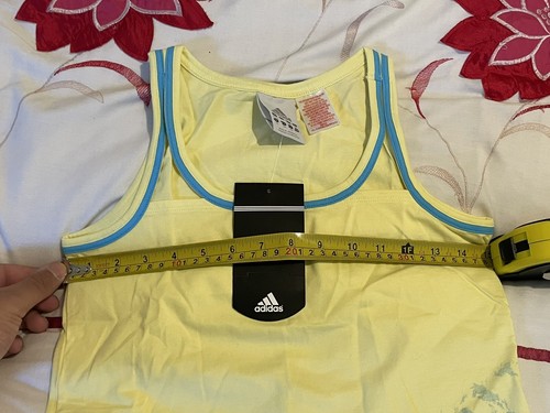 Adidas Logo Q2 Surfing Graphic Sports StrapVest - Yellow/Blue - Size 32-34" NWT - Picture 7 of 10