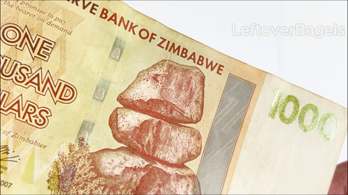 Zimbabwe One 1000 Dollar Bill Banknote 2007 Paper Money Thousand World Currency - Video 1 of 1