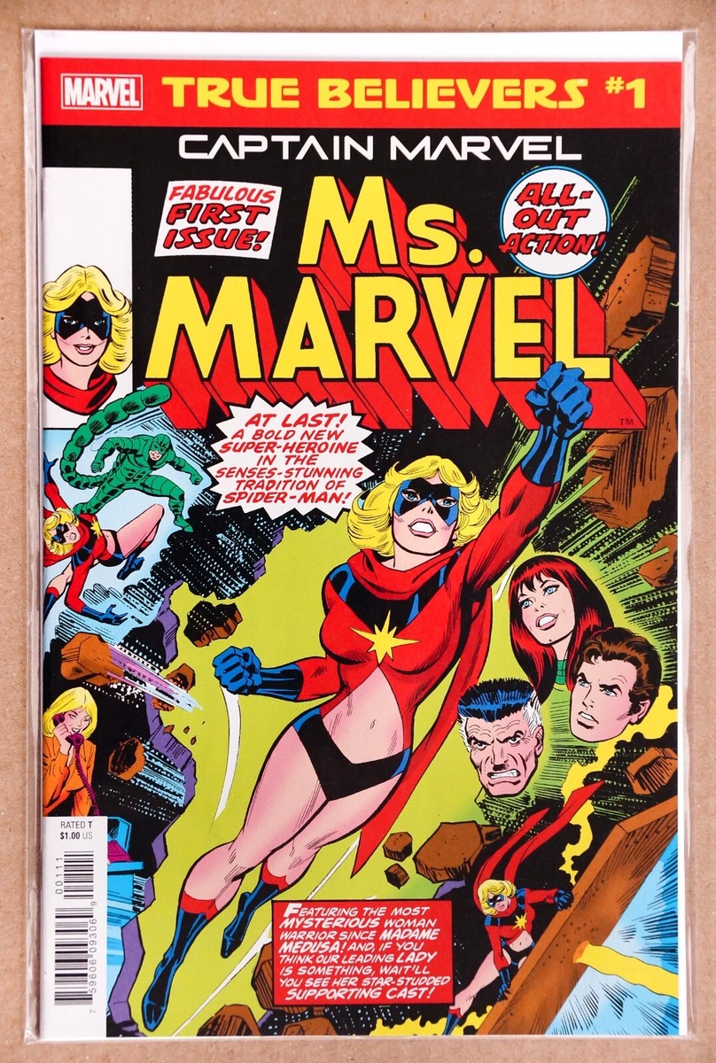 Marvel Comics True Believers Lot, Ms. Marvel, Luke Cage, Iron Fist