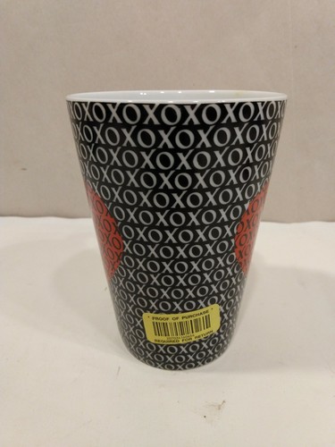ZRIKE Valentines Day xoxo hugs kisses heart mug cup ceramic NEW with Tag - Picture 3 of 7