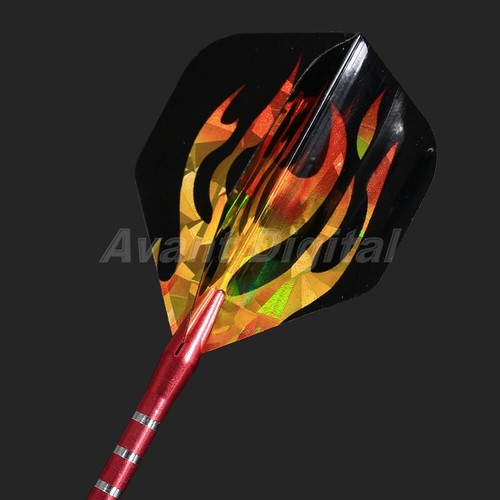 3pcs of darts Professional Red Tungsten Steel Tip Darts Set With Dart Flights - Picture 6 of 10
