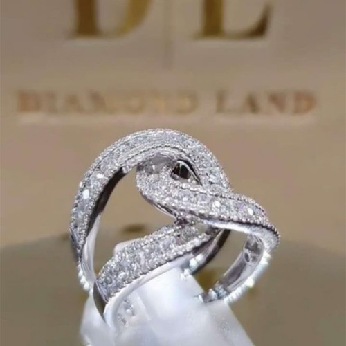 Special style Men Women Alloy Zircon Jewel Ring Fashion Size 6-10 - Picture 20 of 28