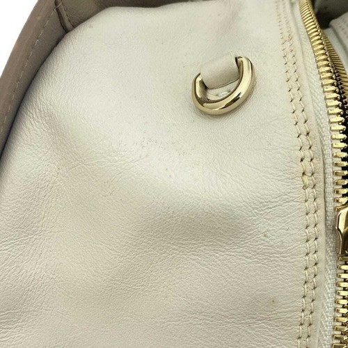 Auth FURLA - Beige Cream Leather Handbag - Picture 17 of 17
