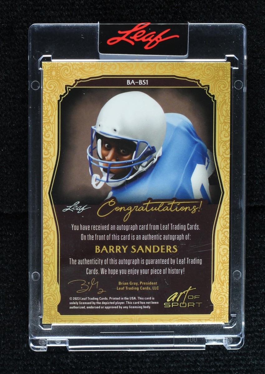 2023 Leaf Art of Sport Barry Sanders #BA-BS1