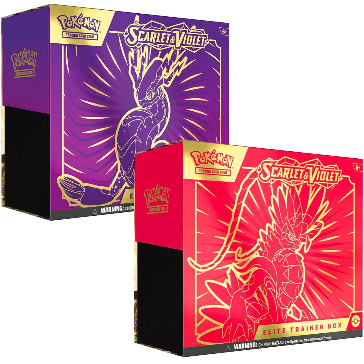 2 x Scarlet & Violet Sealed Elite Trainer Box ETB Pokemon TCG