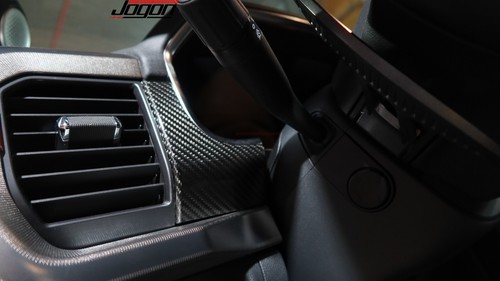 Cubierta de instrumento de tablero de instrumentos de consola de carbono real para Ford F150 Raptor 2021-23 - Imagen 3 de 15