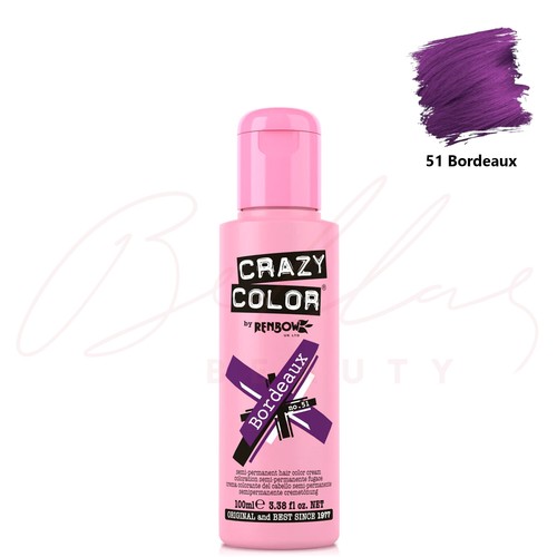 CRAZY COLOR Semi-Permanent Conditioning Hair Dye Colour Cream Tint 100ml *NEW* - Picture 8 of 43