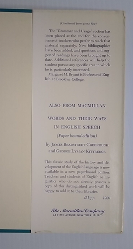 Modernes Englisch und sein Erbe von Margaret M. Bryant. 1962 Hardcover 2. Aufl. - Bild 12 von 17