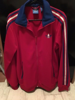 mens red adidas firebird tracksuit