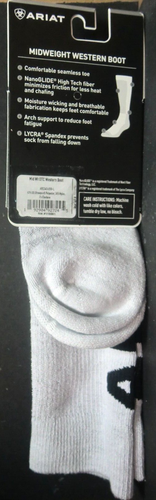 Calcetines Ariat para hombre gris sobre la pantorrilla AR2345-050 L (unisex) gris - Imagen 2 de 2