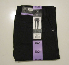URBAN STAR Straight Leg Relaxed Fit Black Weave Pants Sz 38 W 32 L NWT Mens
