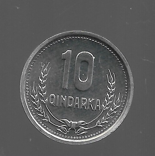 1988 Albanian Coin 10QINDARKA. UNC.