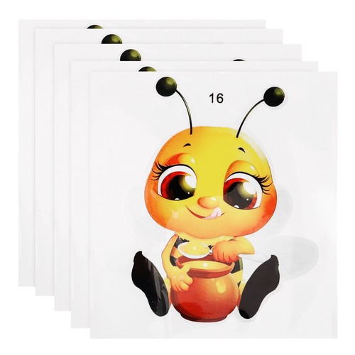 3 Pieces Cartoon Tiere Wandtattoo Baby Bienenaufkleber Kleine Süße - Bild 10 von 12