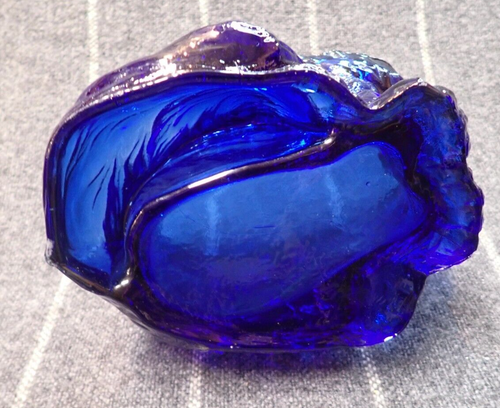 Cobalt Blue Pressed Glass ~ PERSIAN CAT ~ 7½ Tall Large Covered Dish ~ Figural - Picture 8 of 10