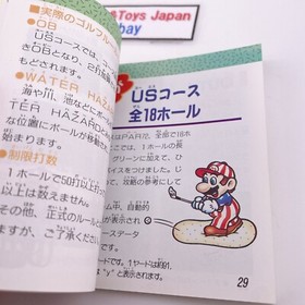 Nintendo Famicom Disk System MARIO GOLF US COURSE NES 1987 Tested ＆ Worked 02
