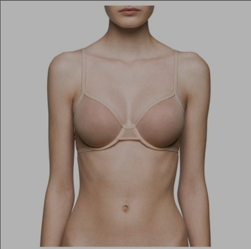 Sujetador Demi sin forrar Calvin KLEIN Sheer Marquisette 32A desnudo QF1680