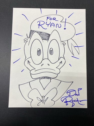 Don Rosa ORIGINAL KUNST Donald Duck signiert/beschriftet 9x12 - Bild 1 von 7