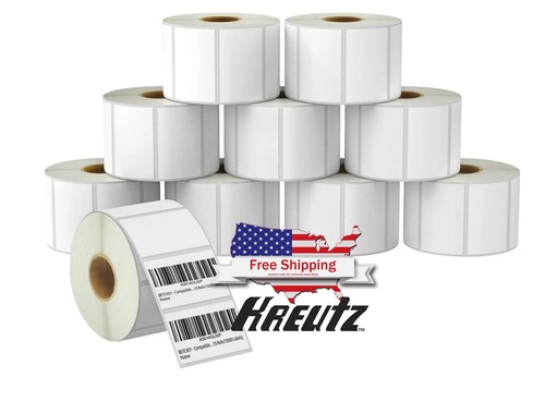 10 piezas etiquetas perforadas térmicas directas 2,25X1,25 1000/RL para Zebra LP2844 y Rollo - Imagen 2 de 8