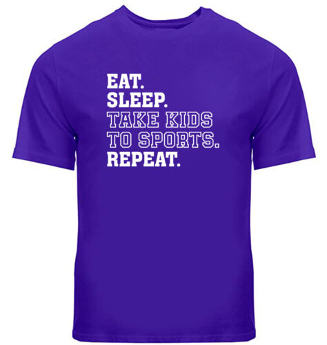 Eat Sleep Take Kids to Sports Repeat T-Shirt Geschenk lustig sarkastisches Sportleben - Bild 11 von 24