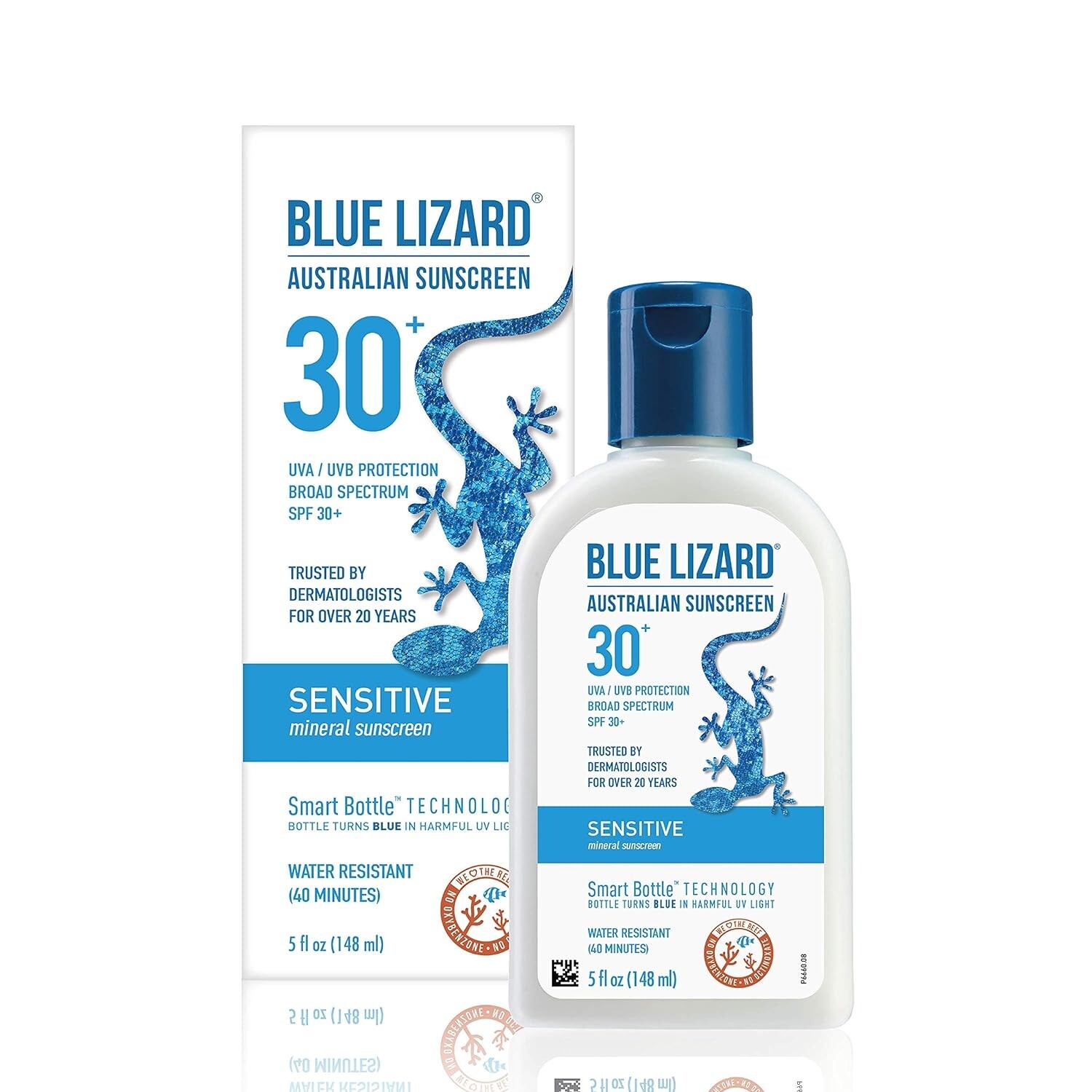Protector solar sensible Blue Lizard australiano FPS 30, 148 ml - importación de EE. UU.