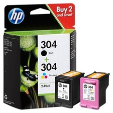 2 Original HP-304 Druckerpatronen Schwarz/Farbe für Deskjet 2620 2621 2622