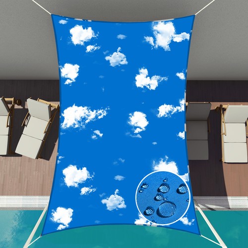 Sun Shade Sail Awning Canopy Waterproof UV Rectangle Cover Outdoor Patio Pool - Picture 43 of 50