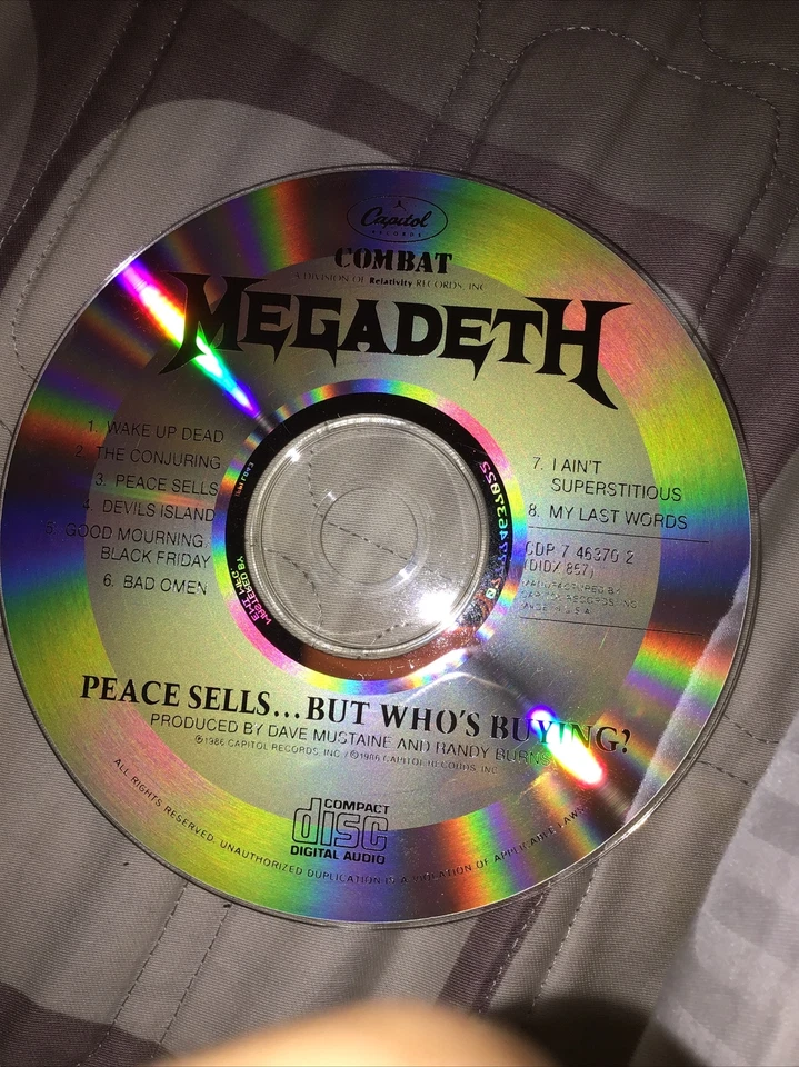 Megadeth Peace Sells Paper Booklet Signed - Imagem 3 de 4