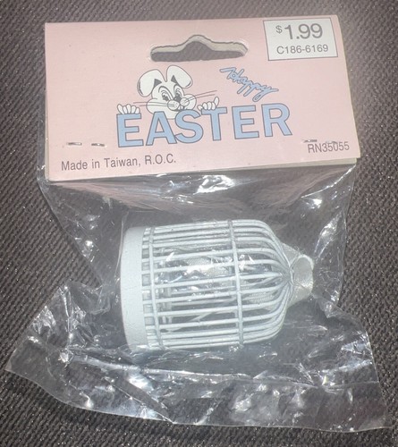 Happy Easter- Decorative White Bird Cage-Arts & Crafts *NEW* - Picture 3 of 3