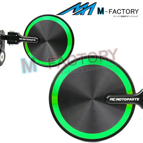 Folding REBORN Rearview Bar End Mirrors Fit Yamaha MT-07 FZ-07 14-20 16 17 18 19 - Foto 4 di 13