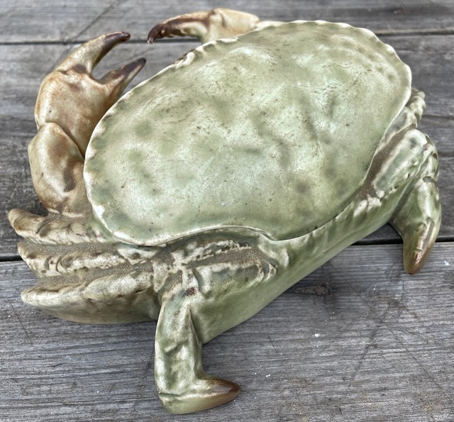 Crabe Coffret Boite Faïence Ancienne Vintage Design Ancien Mer Océan EV9193 Crabe Coffret Boite Faïence Ancienne Vintage Design Ancien Mer Océan EV9193