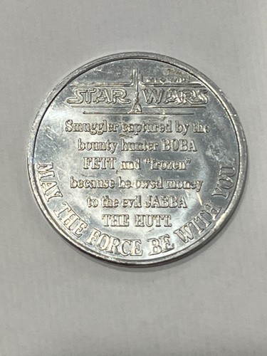 Vintage 1984 Star Wars Han Solo POTF Carbon Freeze Coin Kenner Limited Edition - Bild 2 von 2