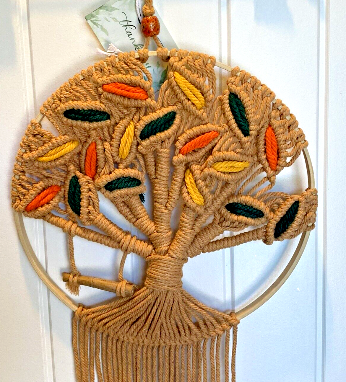 Tree of Life Dreamcatcher, Macrame Wall Hanging Handmade Woven Boho MCM ...