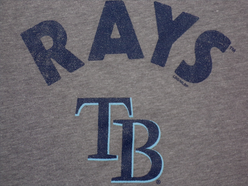 NWT TAMPA BAY RAYS Baseball XL 3/4 Sleeve Raglan Shirt MLB GENUINE MERCHANDISE - Picture 4 of 15