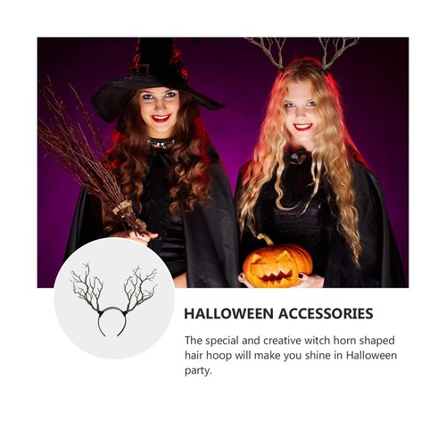 FRCOLOR Antler Headband Deer Antlers Tree Branch Headpiece Fairy Witch Elk Ho... - Picture 5 of 9