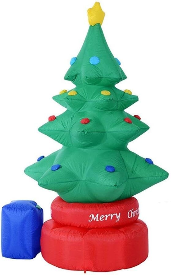Hinchable Árbol de Navidad 210cm Decoro Adornos Navidad Navideño Exterior Sus