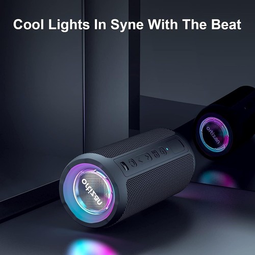 Bluetooth Lautsprecher mit Licht, Musikbox Tragbarer Bluetooth Box mit - Bild 6 von 7