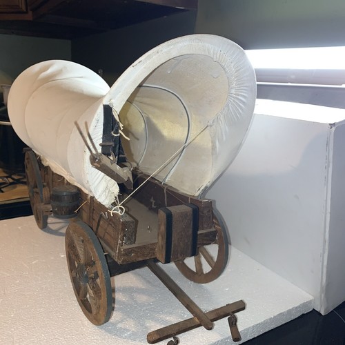 VINTAGE HAND CRAFTED CONESTOGA COVERED WAGON - Picture 5 of 16