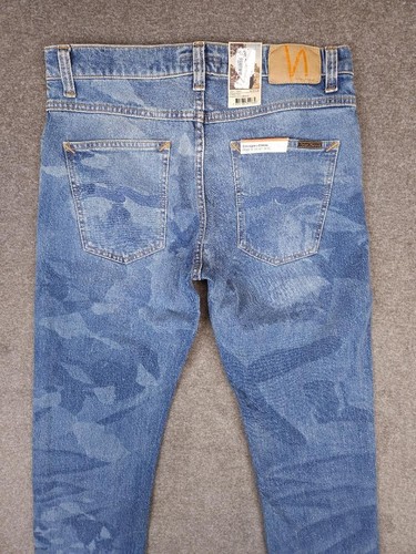 NWT NUDIE JEANS LEAN DEAN CYANOTYPE II Mid Rise Size 32x32 Medium Wash Denim - Picture 14 of 16
