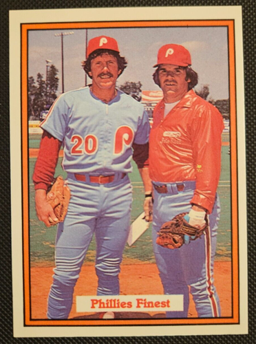 1982 Donruss #585 Phillies Finest Pete Rose & Mike Schimdt Philadelphia Phillies