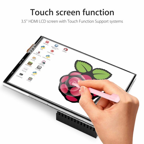 3.5" Inch Touch Screen Monitor LCD Display 480x320 For Raspberry Pi 4+ Case+ Pen - Picture 2 of 8