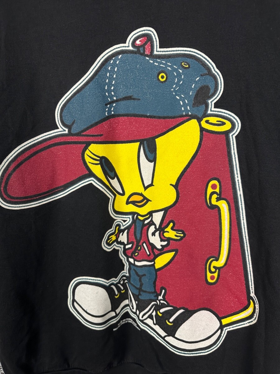 Mens Looney Tunes Tweety Bird Vintage Sweatshirt 1994 Warner Mens Looney Tunes Tweety Bird Vintage Sweatshirt 1994 Warner