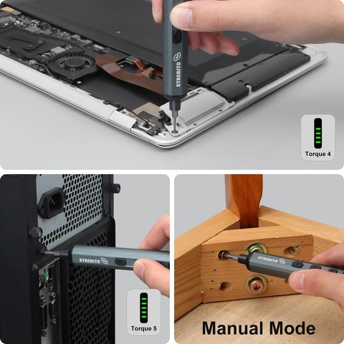Set Avvitatore Elettrico di Precisione a Batteria 68in1 USB-C LED S2 Bits Riparazione Cellulare - Foto 2 di 7
