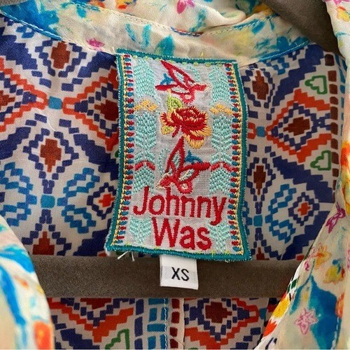 Johnny Was Damen Größe Extra Small Flatterärmel Blumendruck Tunika Oberteil - Bild 6 von 7