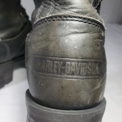 STIVALI DA UOMO HARLEY DAVIDSON FADED GLORY TAGLIA 8 NERI IN PELLE DA MOTOCICLISMO - Foto 10 di 21