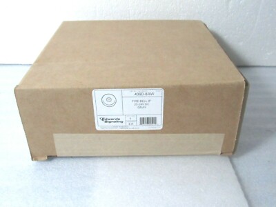 Edwards EST 489D-8AW GRAY Fire Alarm Bell 8  (200mm) Vibrating Diode [CTOKT]