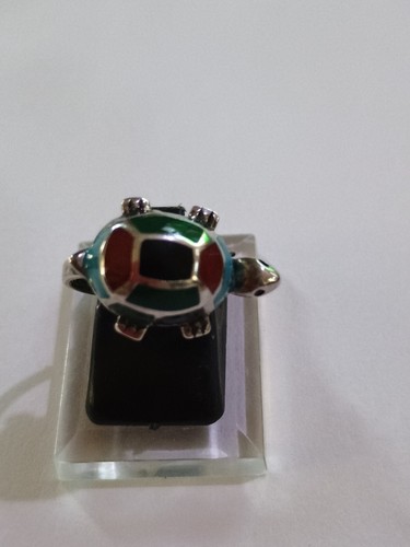 Native American Sterling Silver  Turtle Ring Size 6 - Picture 1 of 7